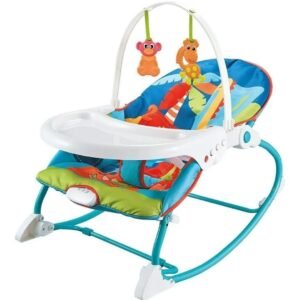 SILLA MECEDORA 2 EN 1 AZUL